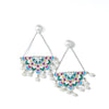 Ethereal Echoes: Colourful Enamel Earrings