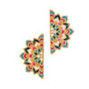 Ethereal Echoes: Colourful Enamel Earrings