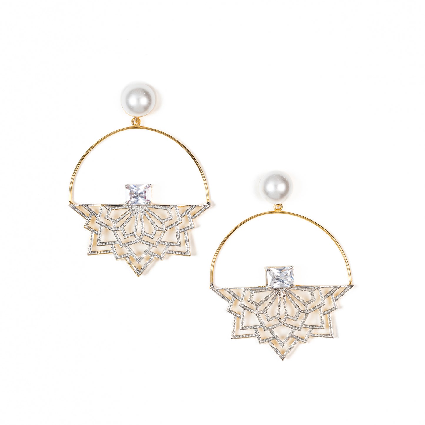 Mandala Earrings Designs : Astral Symphony Filigree Earrings