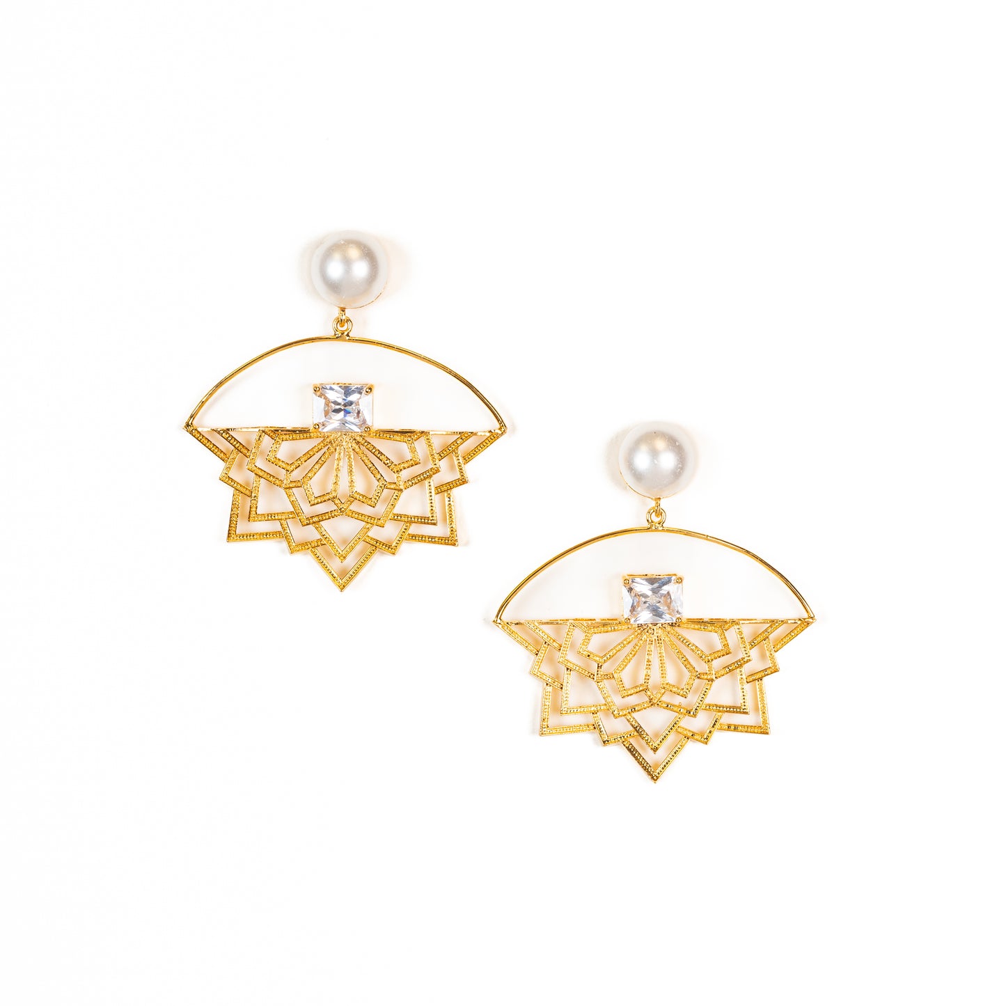 Mandala Earrings Designs : Astral Symphony Filigree Earrings