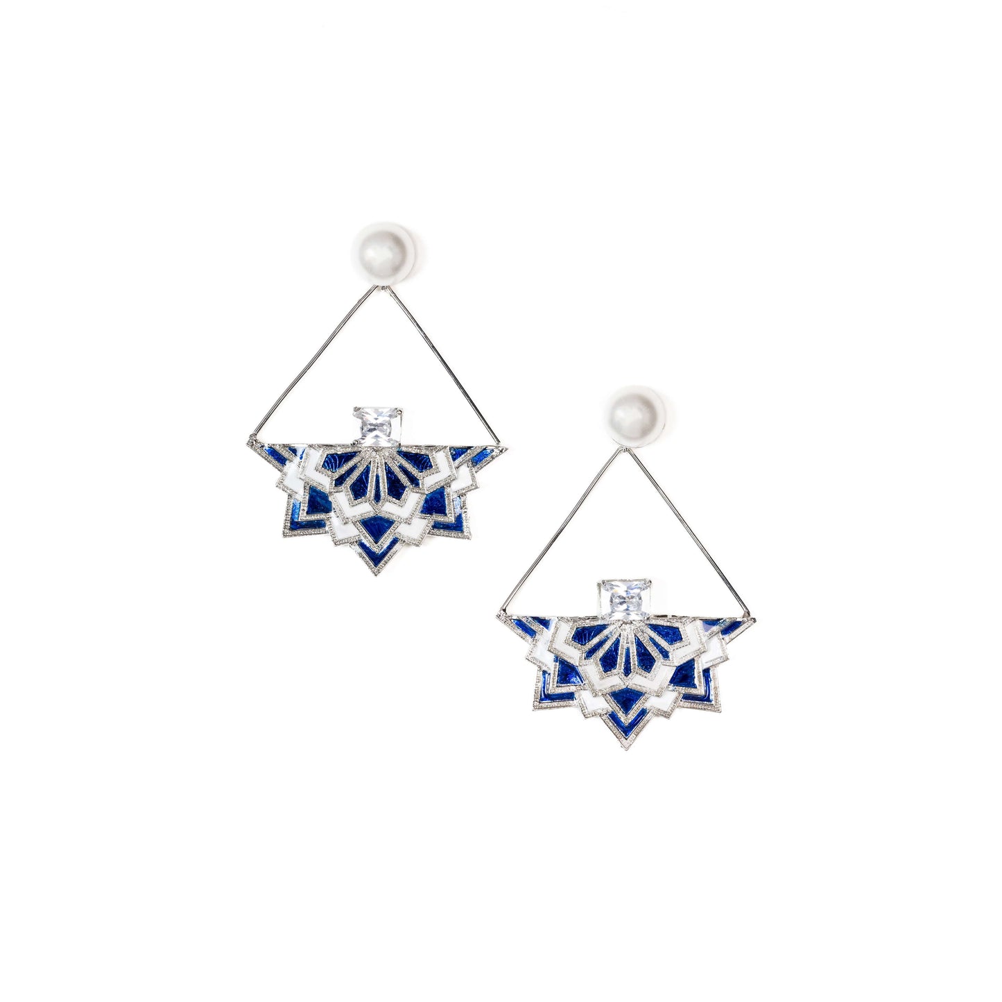 Mandala Art of Earrings : Astral Symphony Colour Enamel