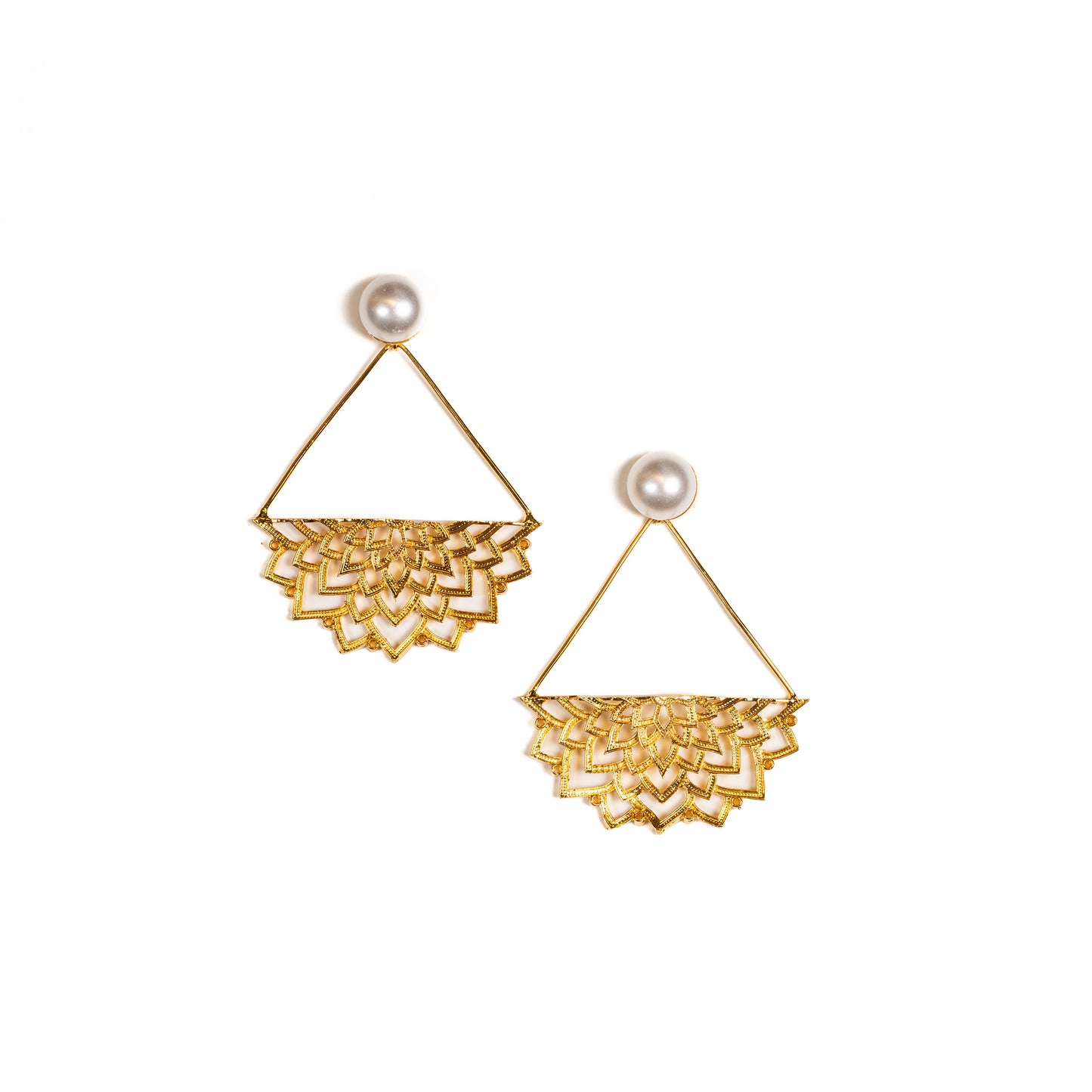 Blooming Boundaries, Mandala Art Earrings