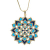 Blooming Boundaries : Blue Enamel Pendant