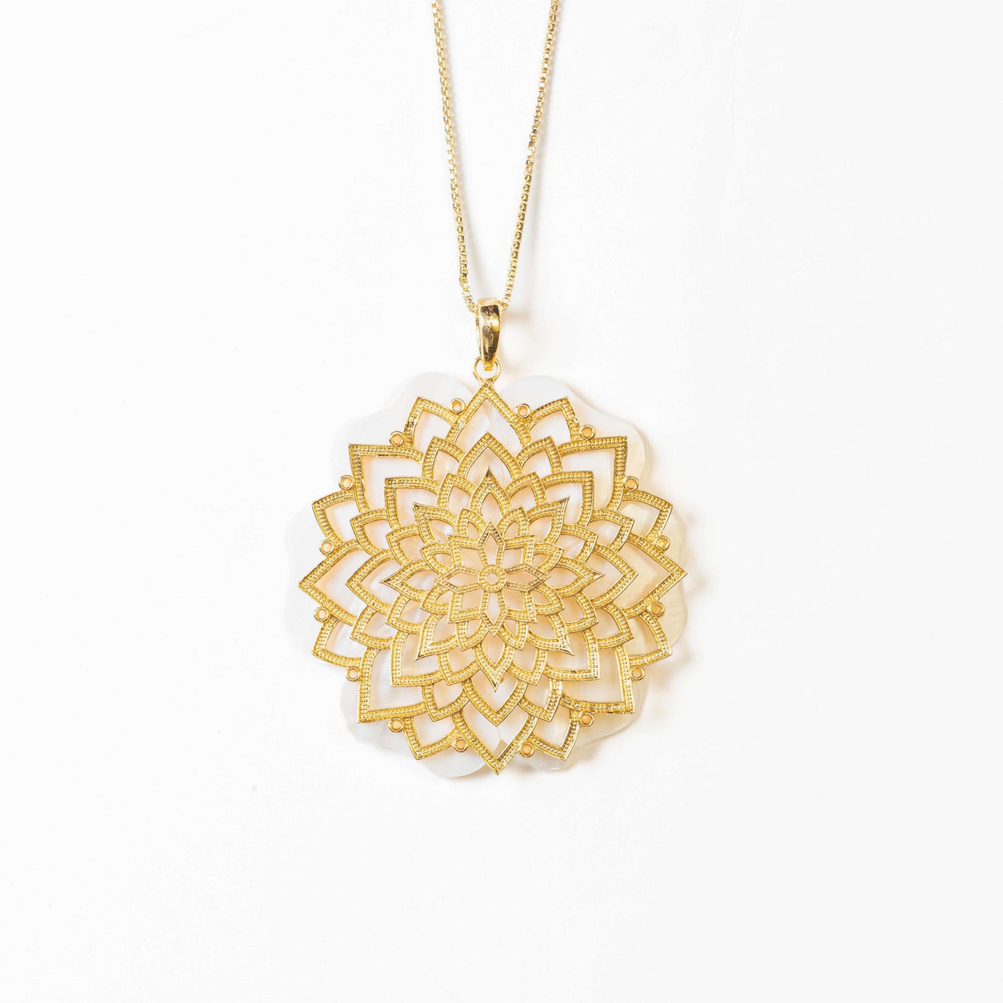 Blooming Boundaries, Mandala Art Pendant