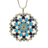 Blue Enamel Pendant : Flourishing Fancies Colour Enamel