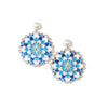 Blue Enamel Earrings : Flourishing Fancies Colour Enamel