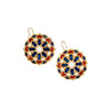 Mandala Earrings Designs :Angular Elegance