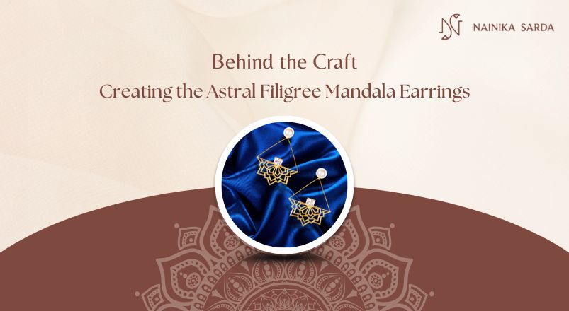 Mandala astral filigree earrings