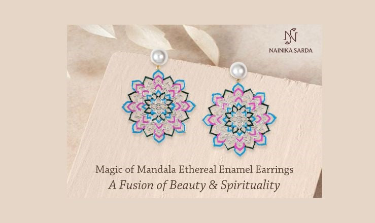 Mandala Ethereal Enamel Earring