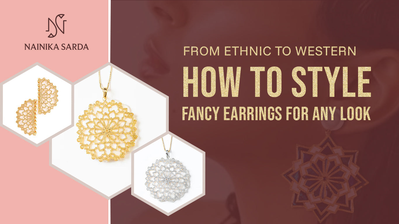 Flourishing Fancy Earrings Design 