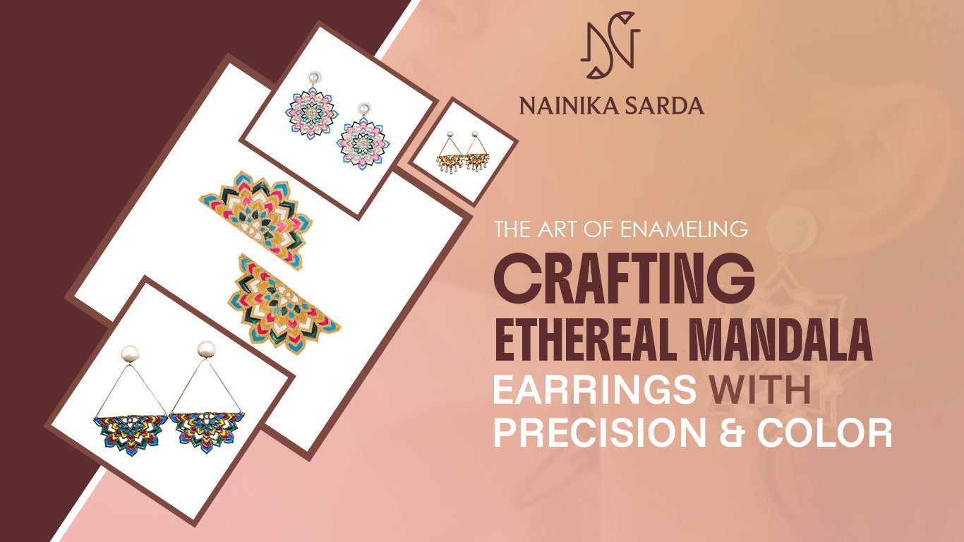 Ethereal Mandala Enamel Earrings