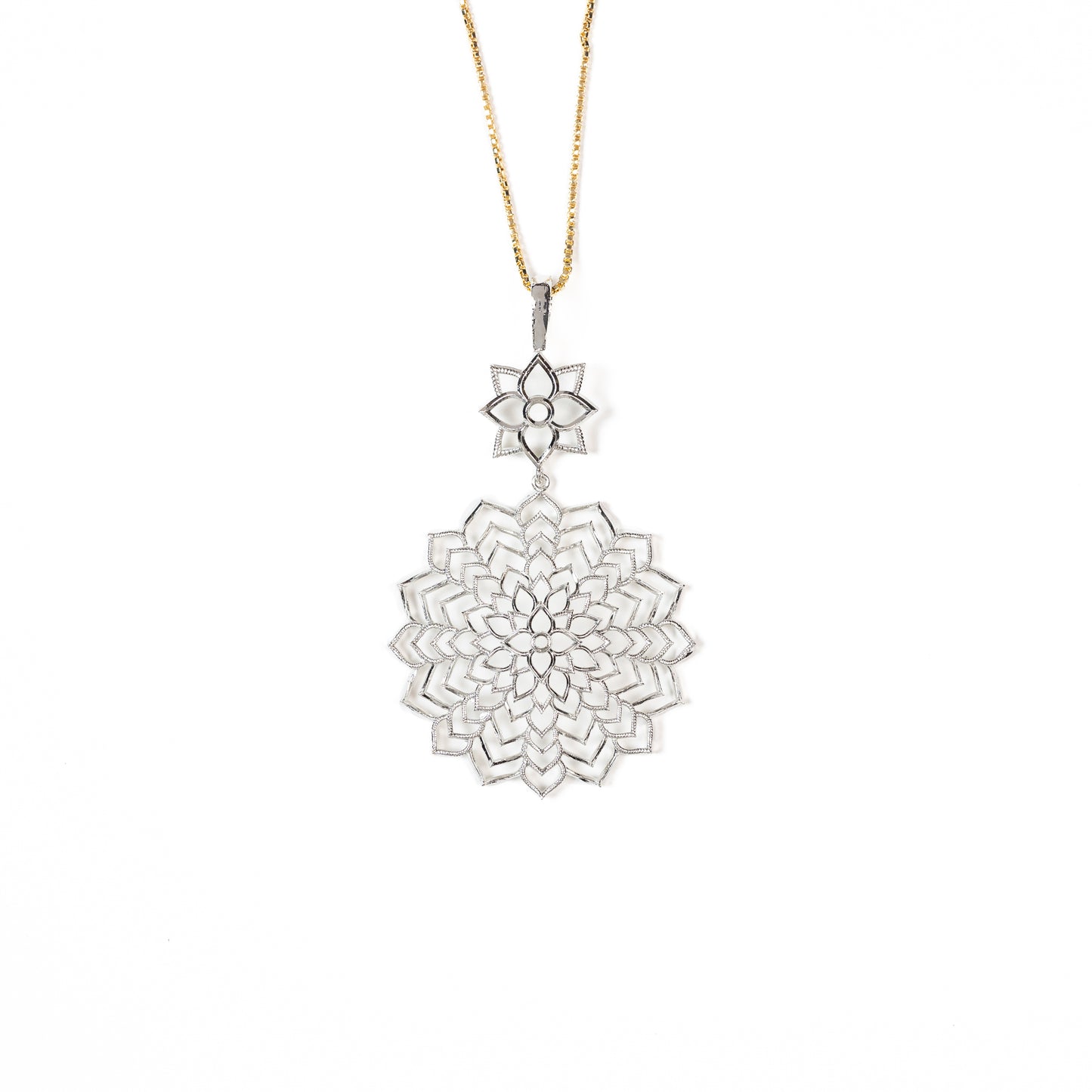 Ethereal Echoes, Mandala Art Pendant