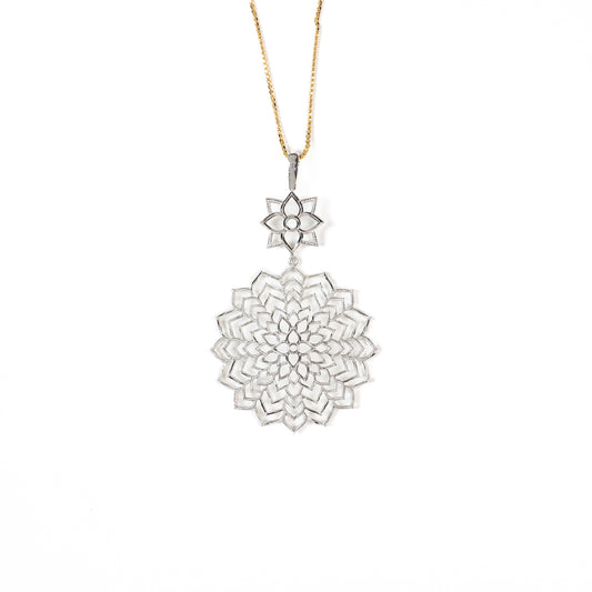 Ethereal Echoes, Mandala Art Pendant
