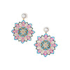 Ethereal Echoes, Mandala Art Earring