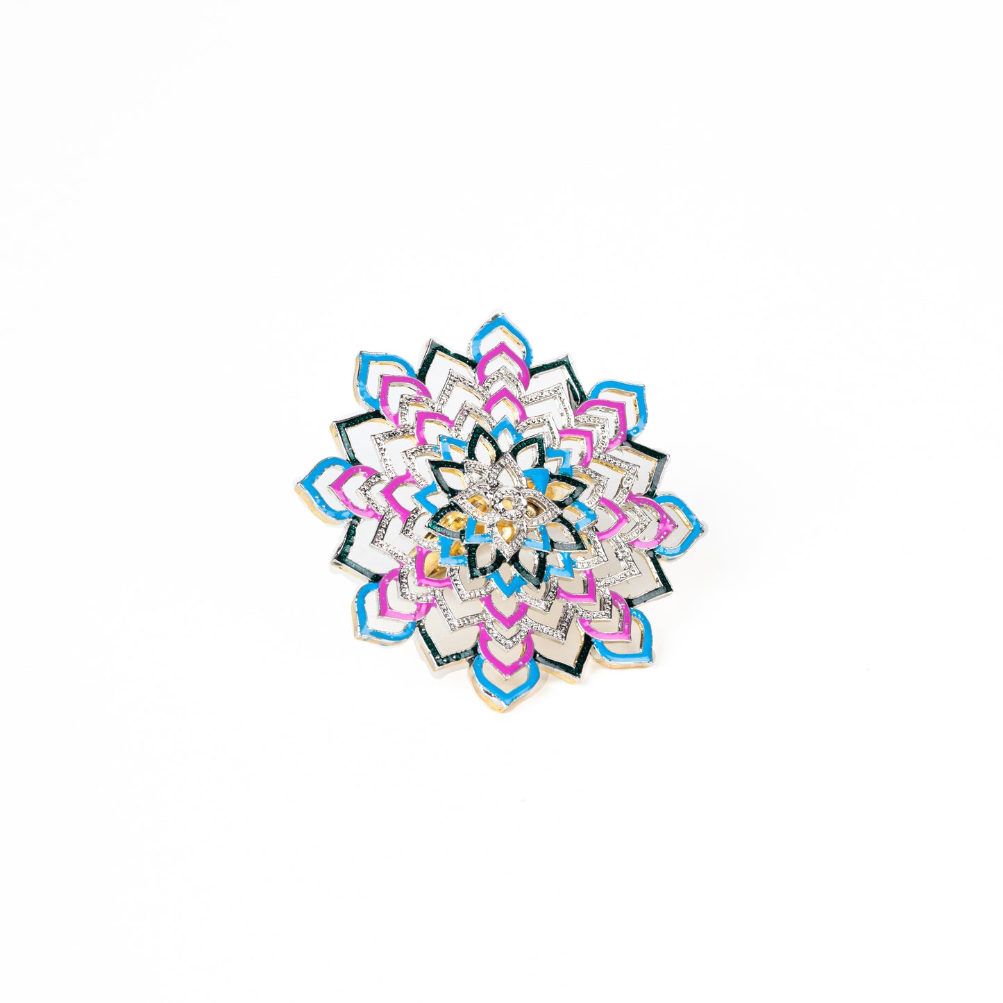 Ethereal Echoes, Mandala Art Ring
