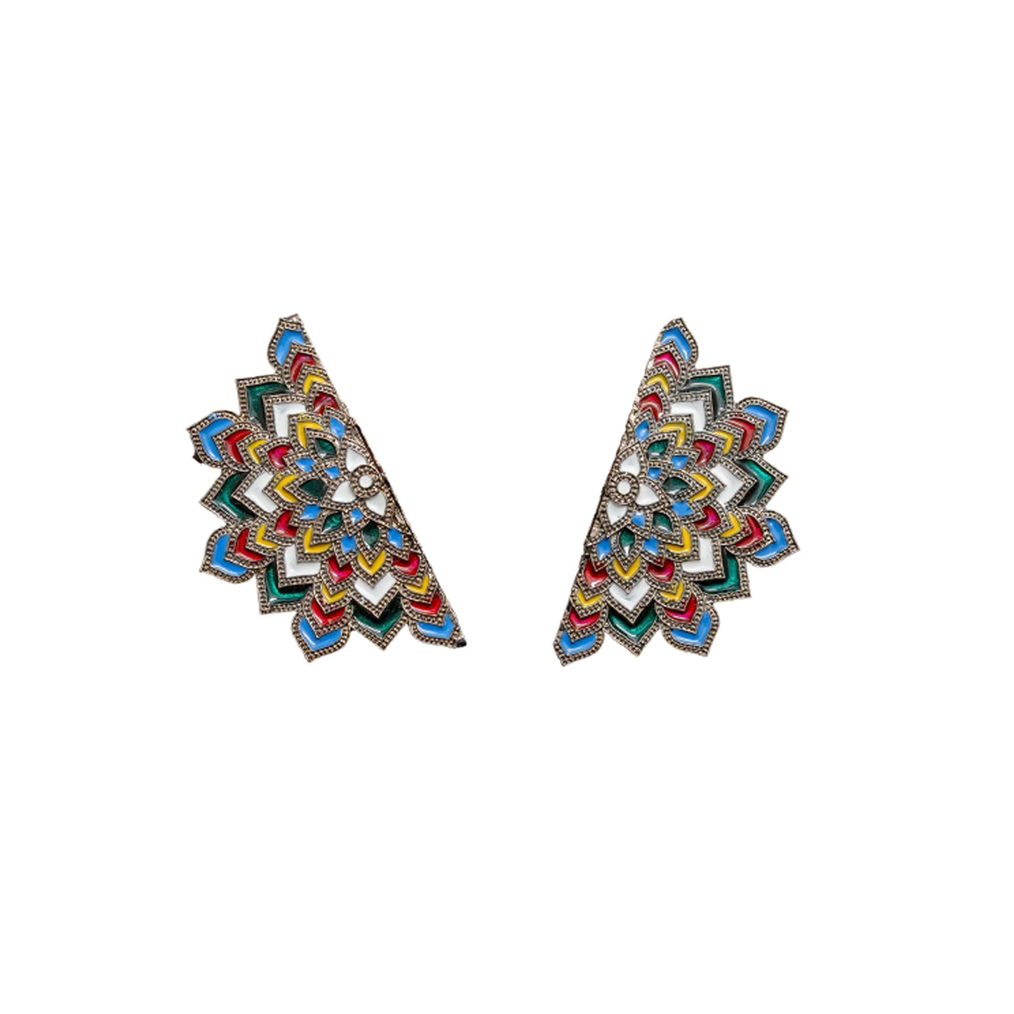 Ethereal Echoes, Mandala Art Earring