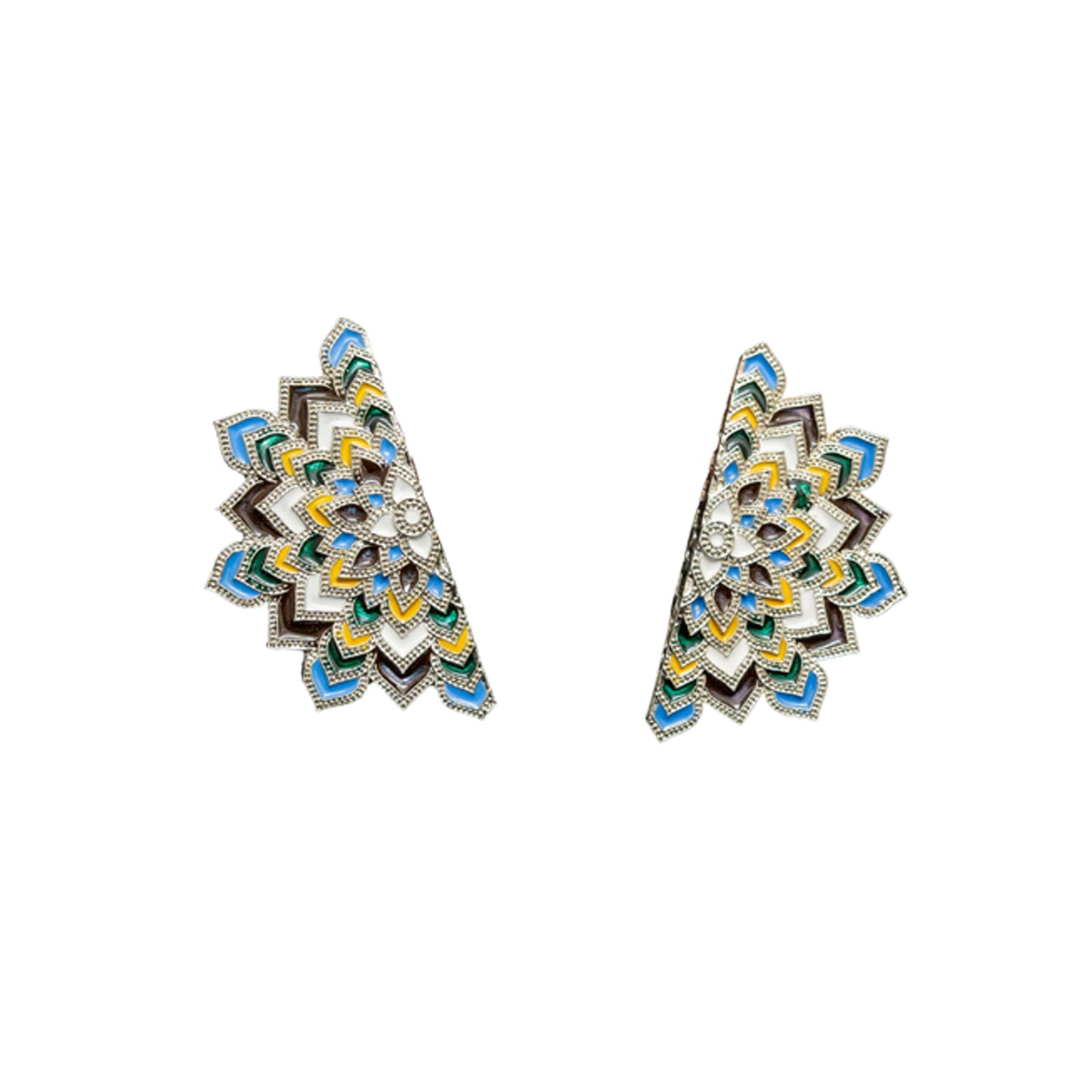 Ethereal Echoes, Mandala Art Earring