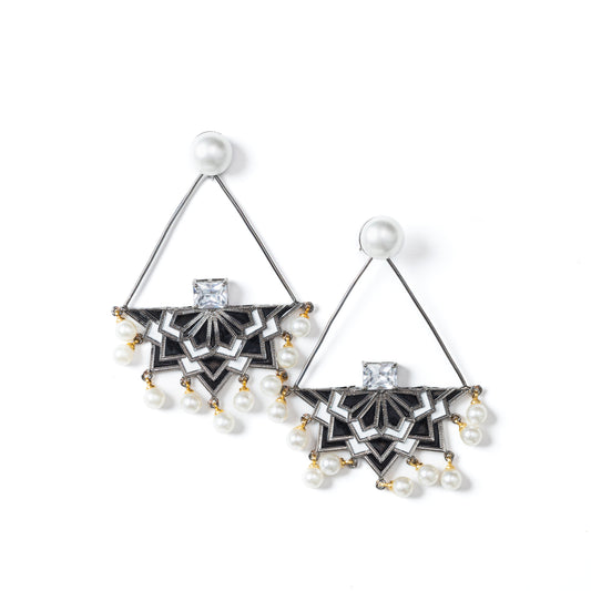 Astral Symphony, Mandala Art Earring