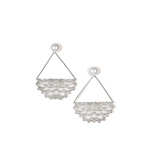 Flourishing Fancies, Mandala Art Pendant