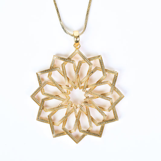 Timeless Tangles, Mandala Art Pendant
