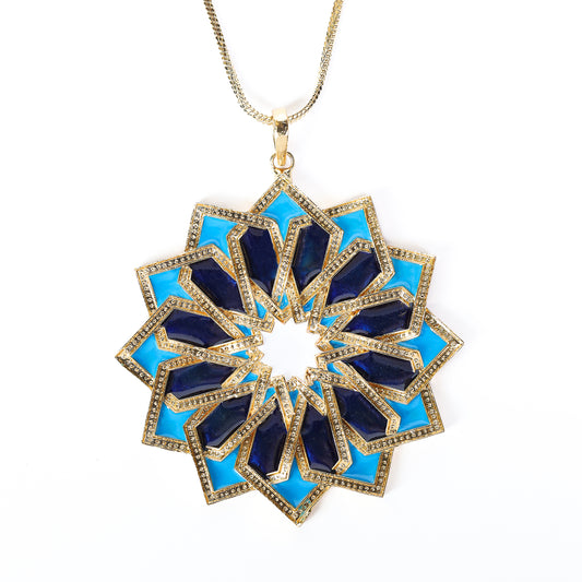 Timeless Tangles, Mandala Art Pendant