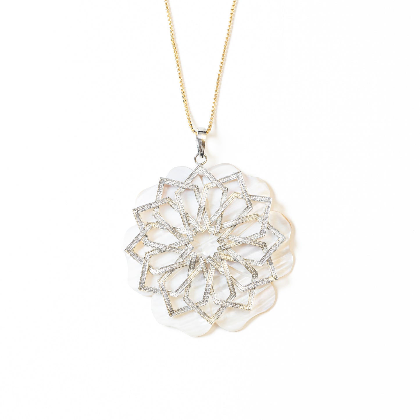 Timeless Tangles, Mandala Art Pendant