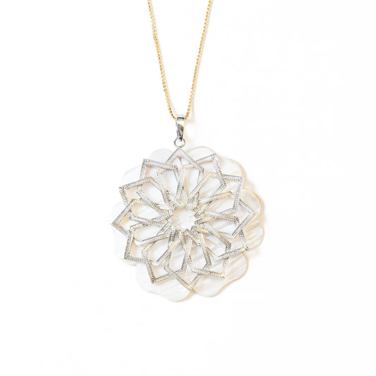 Timeless Tangles, Mandala Art Pendant