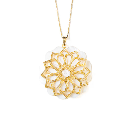 Timeless Tangles, Mandala Art Pendant